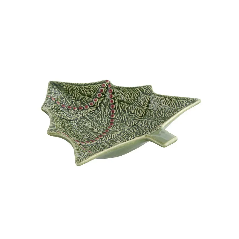 BOWL IN A SHAPE OF A CHRISTMAS TREE - 18,5 CM, GREEN