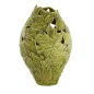 VASE, PLATANUM LEAVES - GREEN