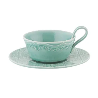 CUP WITH SAUCER, MORNING BLUE
