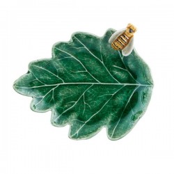 Oak Tree Leaf with Bee 14cm