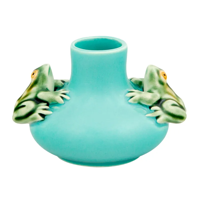 MEDIUM VASE TWO FROGS