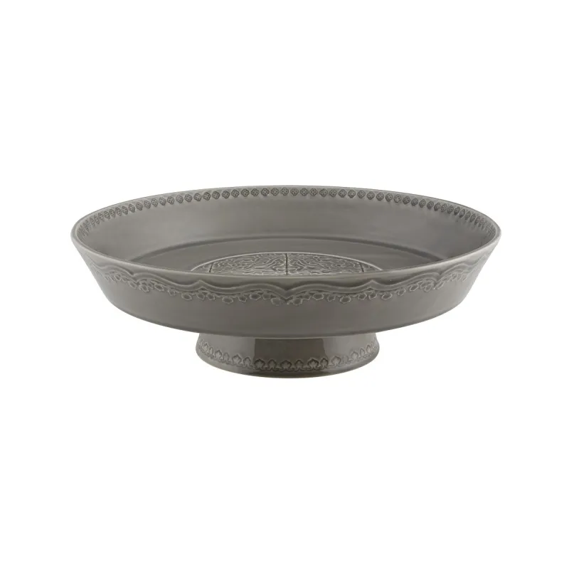 FRUIT BOWL ON FOOT - 35 CM, ANTHRACITE