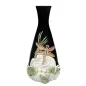 VASE WITH DRAGONFLY - BLACK