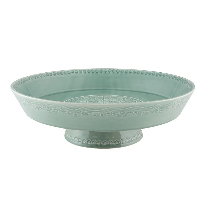 FOOTED FRUIT BOWL 35 MORNING BLUE R