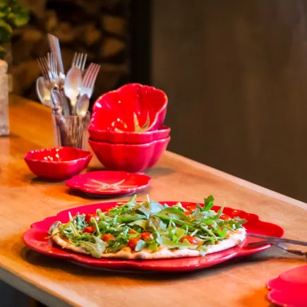 PIZZA PLATE, TOMATO-SHAPED