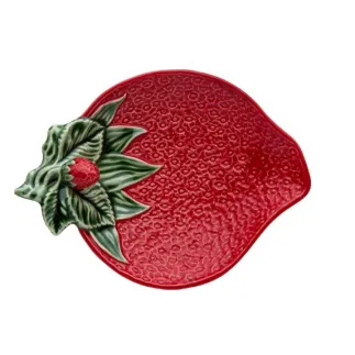 Flat strawberry-shaped...